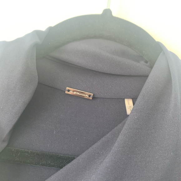 Elie Tahari Jeanie Asymmetric Maxi Dress Blue - Picture 3 of 3